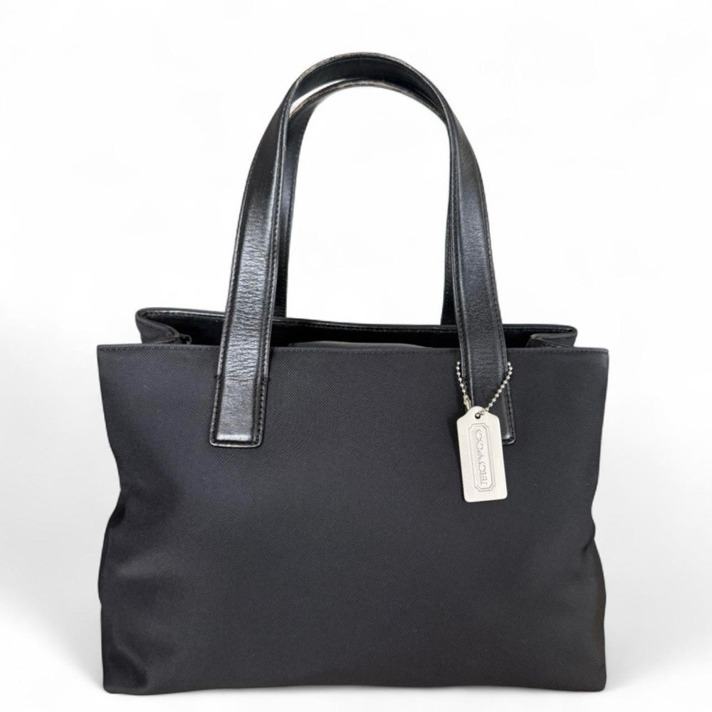 Vintage COACH Mercer Black Nylon and Leather Handbag Purse | Style E9K-7400